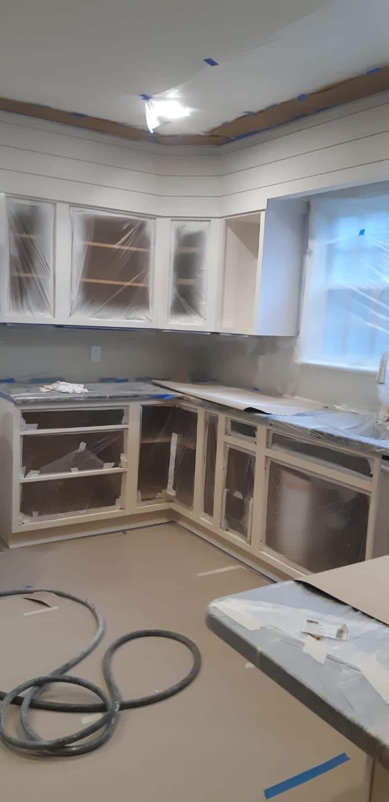 painting kitchen